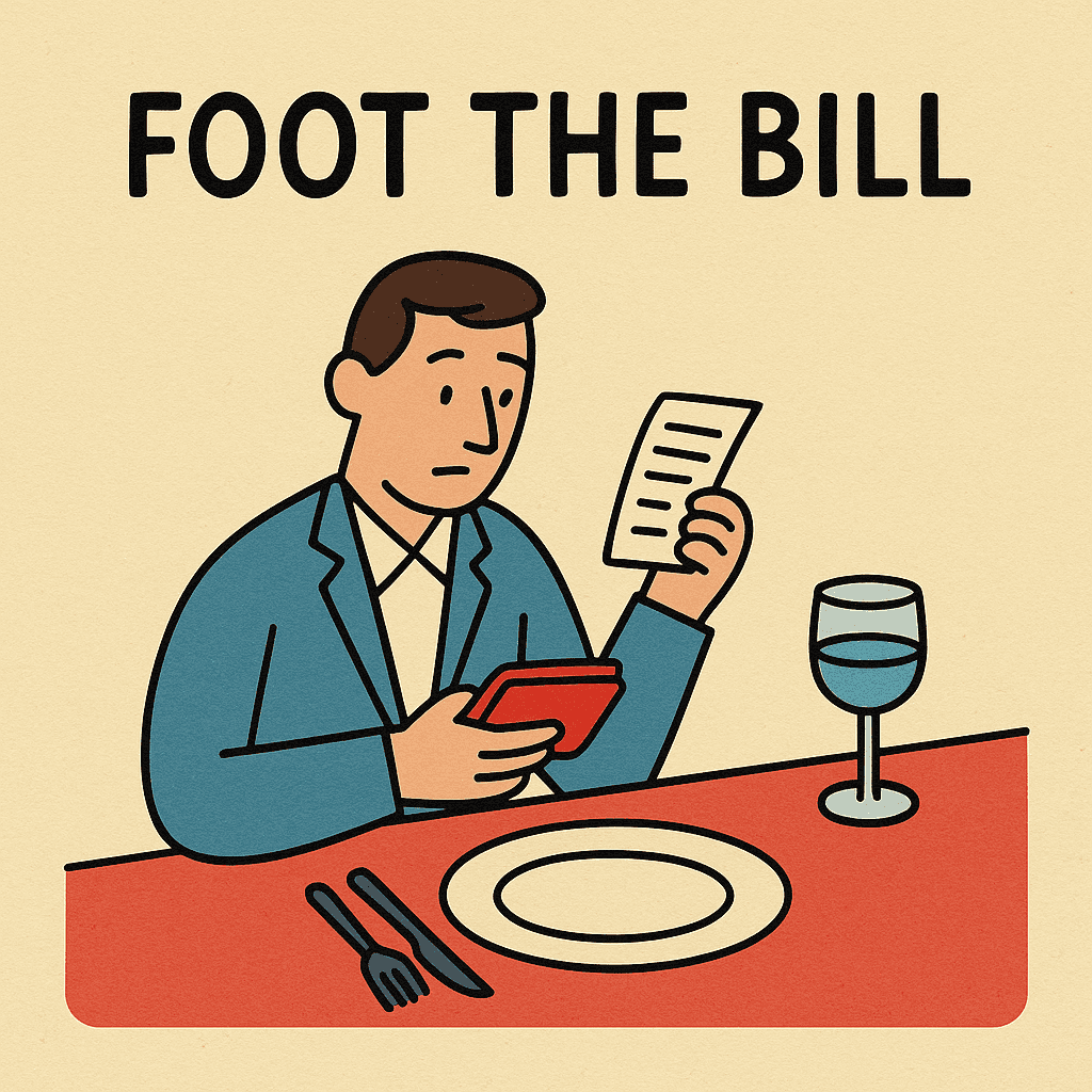 foot the bill meaning and examples thumbnail