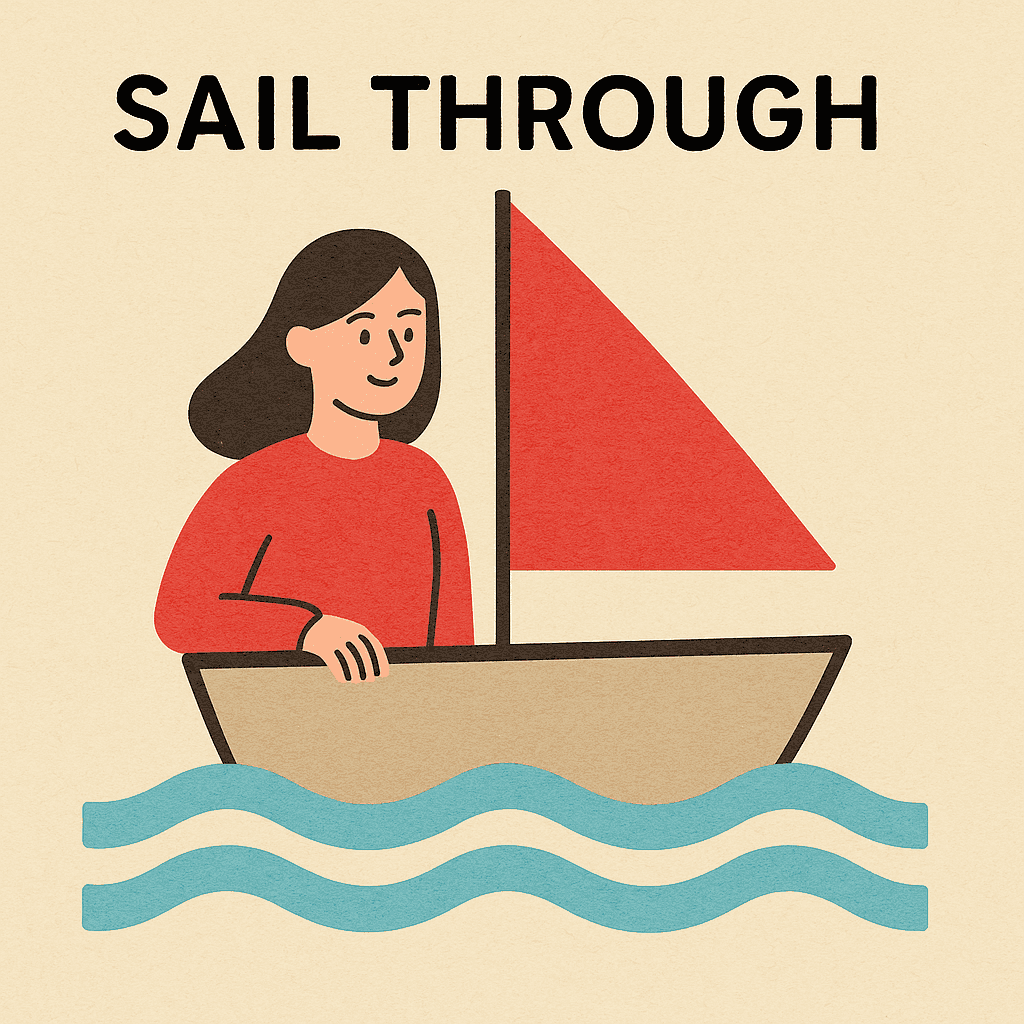 sail through meaning and examples thumbnail