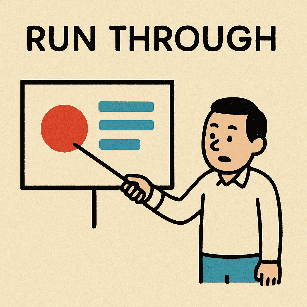 run through meaning and examples thumbnail