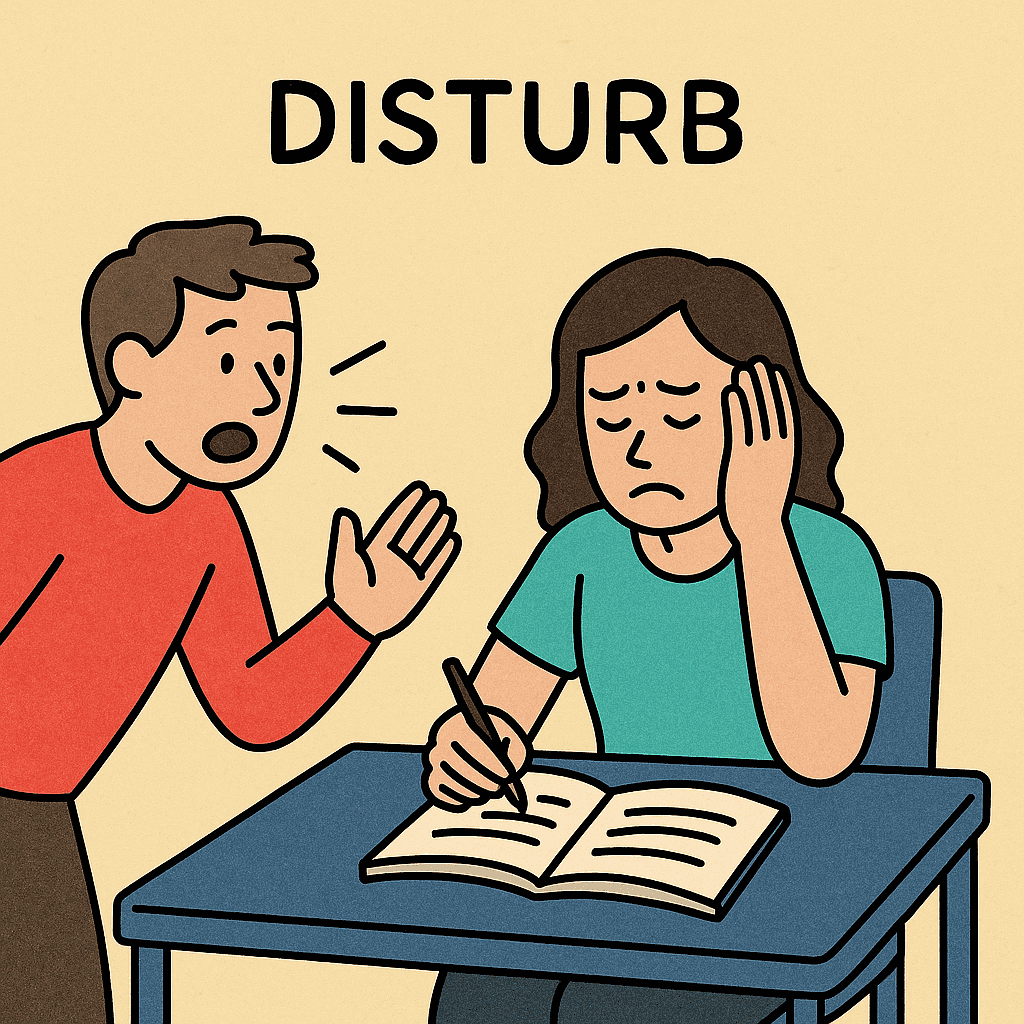 disturb meaning and examples