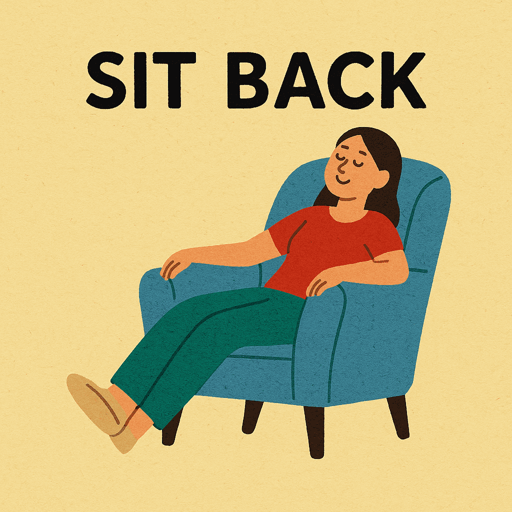 sit back meaning and examples thumbnail
