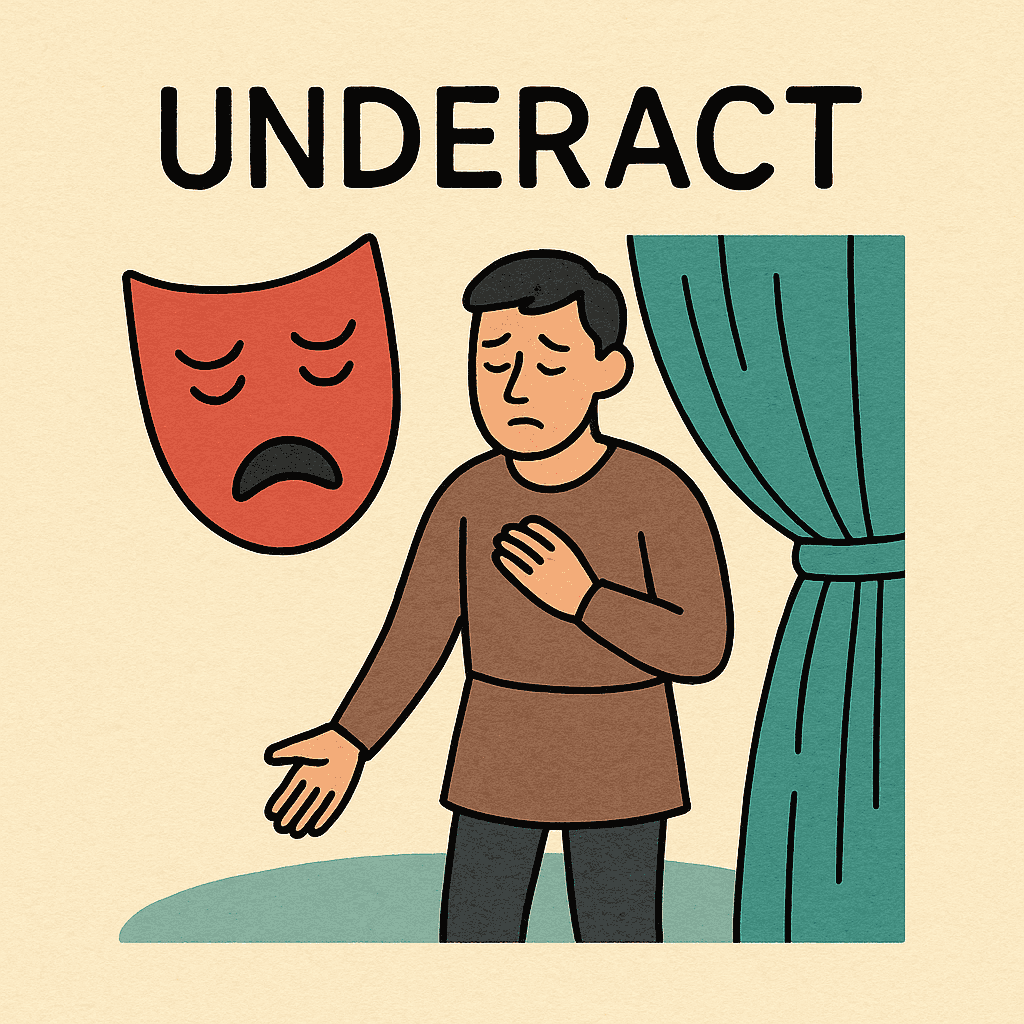 underact meaning and examples thumbnail