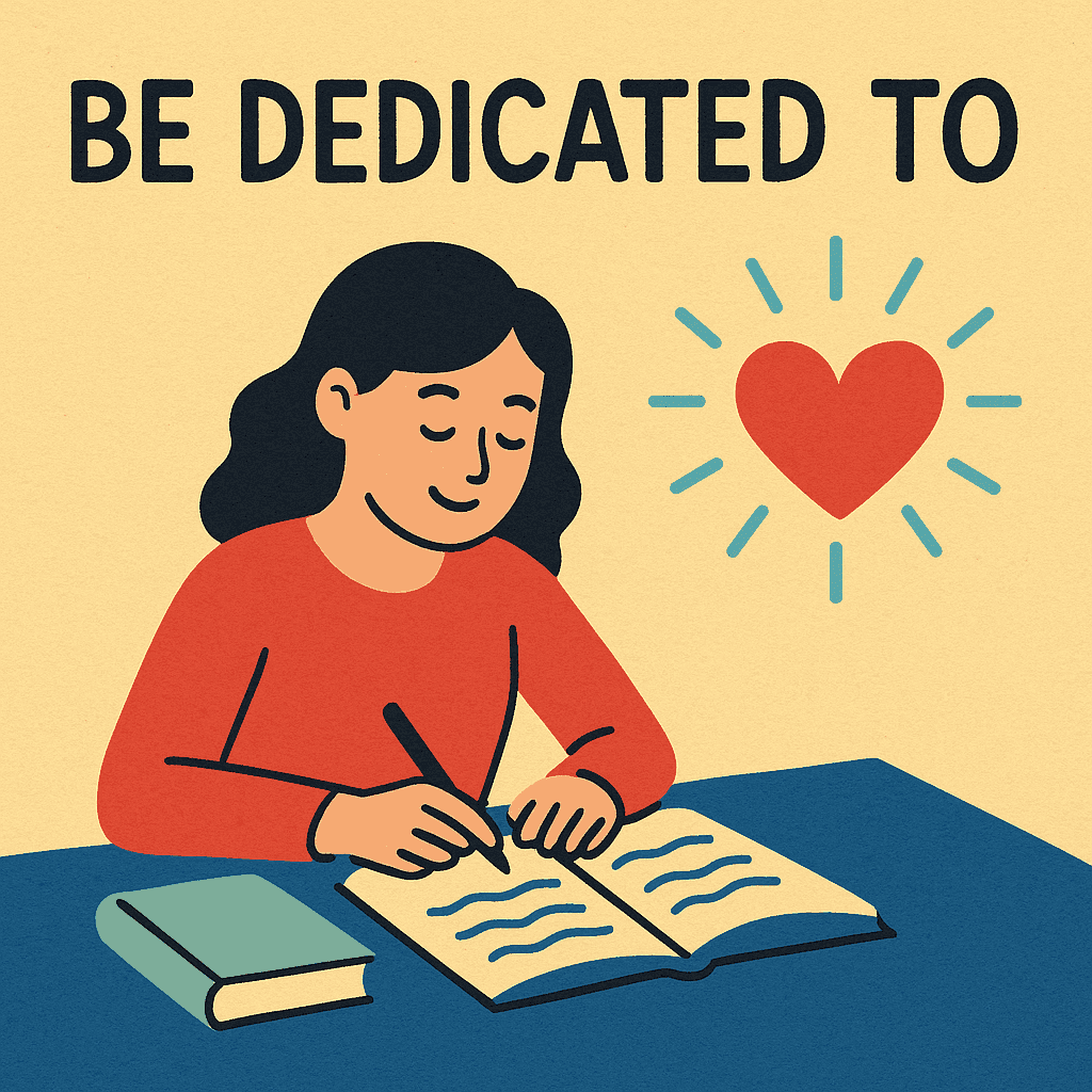 be dedicated to meaning and examples thumbnail