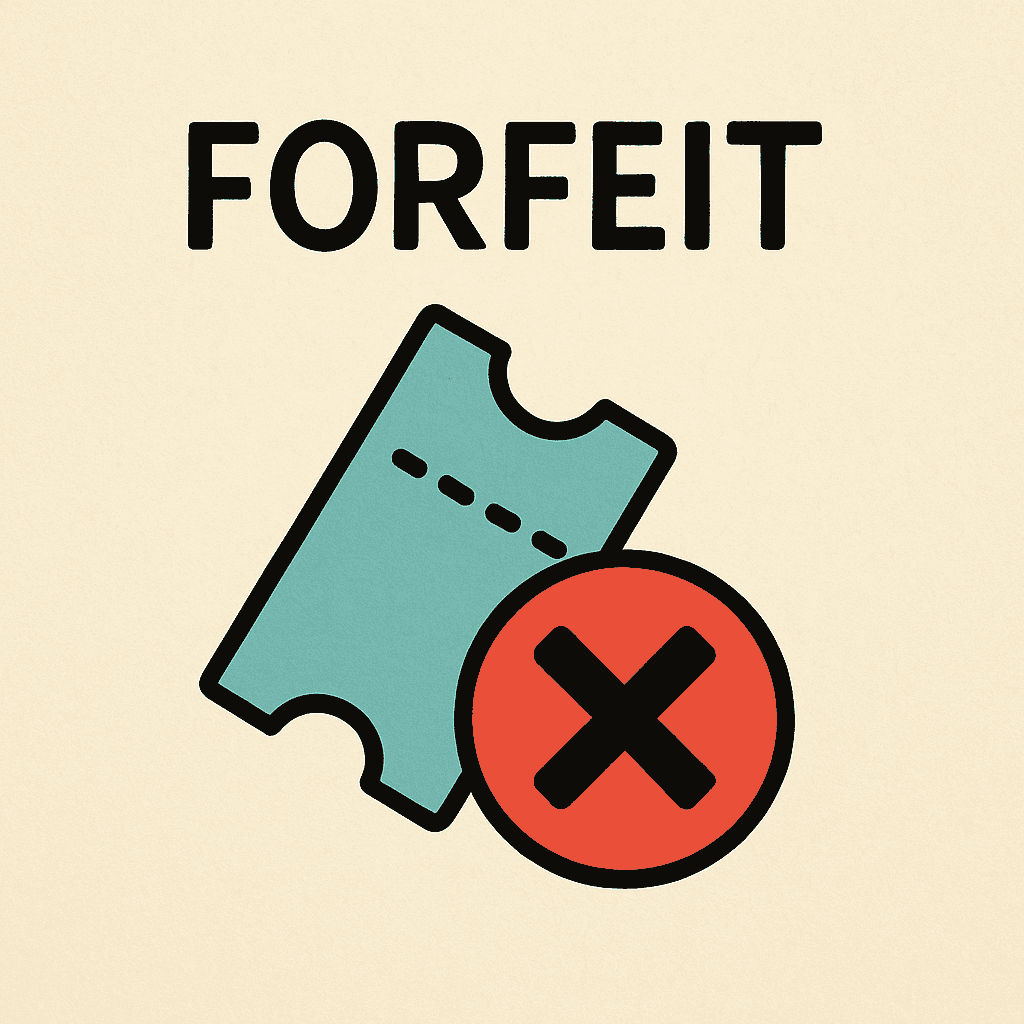 forfeit meaning and examples
