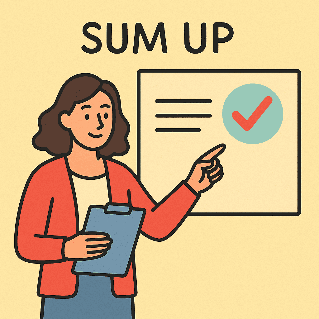 sum up meaning and examples thumbnail