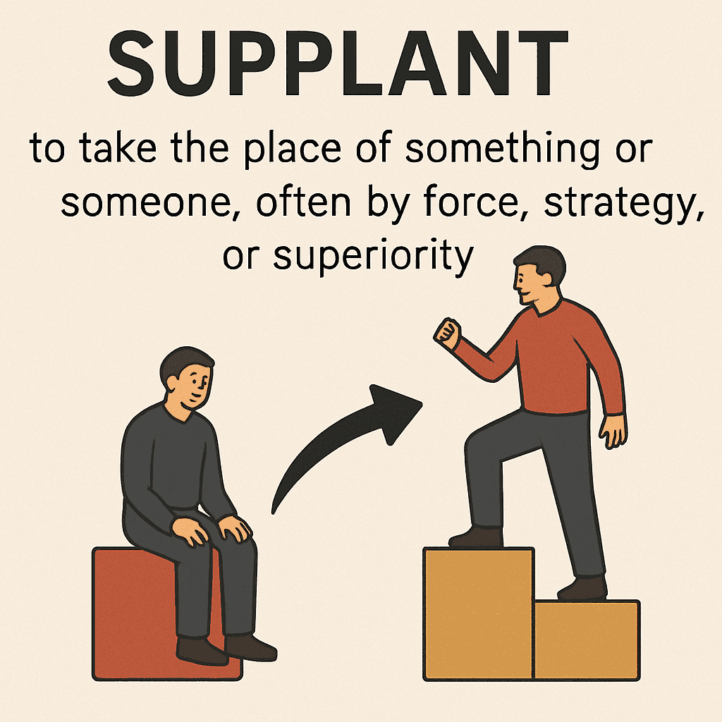 supplant meaning and examples thumbnail