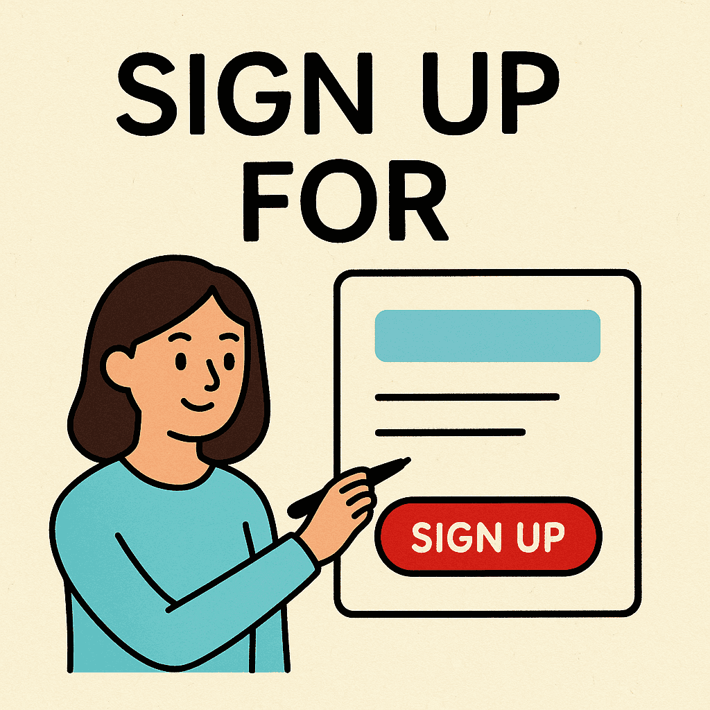 sign up for meaning and examples thumbnail