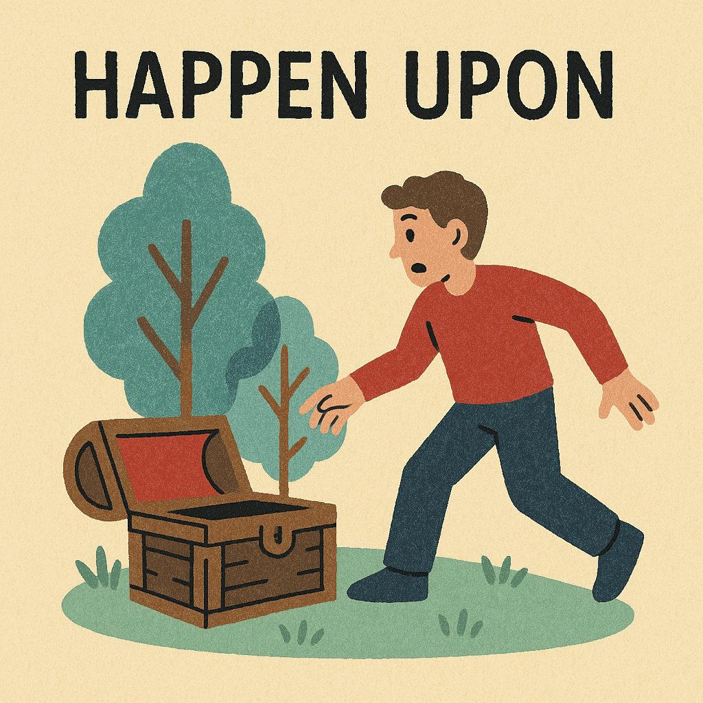 happen upon meaning and examples thumbnail